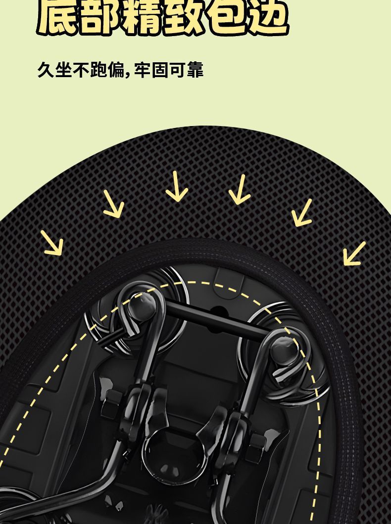 Electric Vehicle Sun Protection Seat Cushion Cover Electric Vehicle Sun Protection Seat Cushion Electric Vehicle Electric Bicycle Honeycomb Seat Cover Waterproof Universal