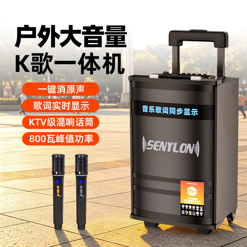 Cross-border bestseller: 2026 new model karaoke speaker, high-volume, high-end, with a handle, designed for outdoor square dancing