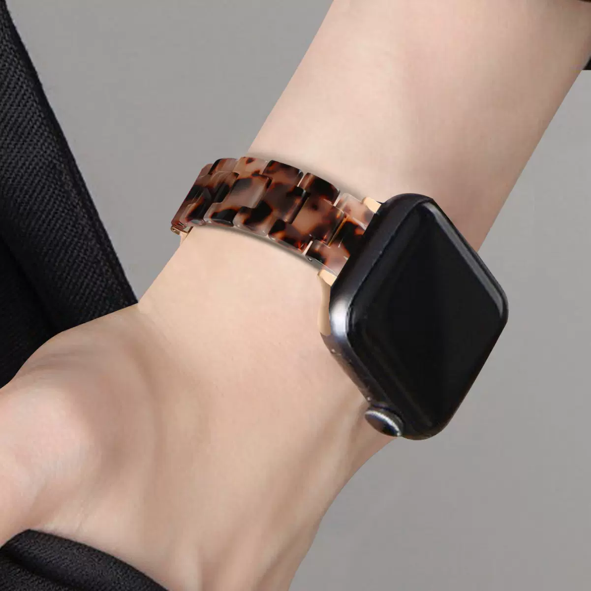 适用于Apple Watch玳瑁色表带 SE通用 多色可选 热销款 时尚百搭