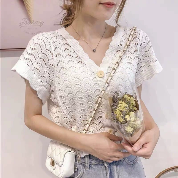 MS118#short sleeve-apricot color