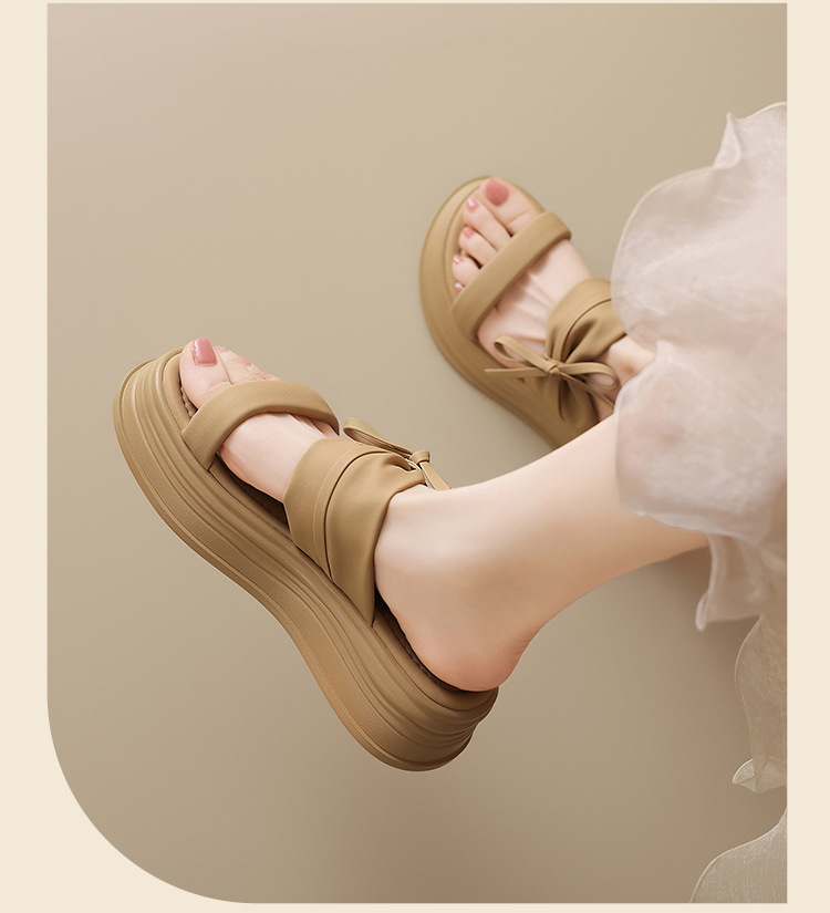 Sandal nữ quai nơ xỏ ngón phong cách tiên nữ — CE19 màu mơ chi tiết 18