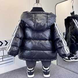 儿童羽绒服2025新款男童冬季加厚中长款棉衣洋气宝宝男孩保暖外套