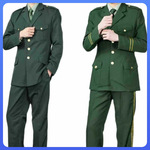 ?全新春秋套装西装正装松枝绿外套冬季常服中山领制式演出常服男