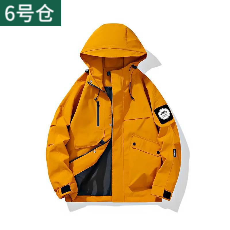 夹克男女同款春秋山系户外宽松工装连帽防风防水上衣外套|undefined