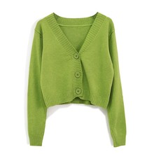 东莞大朗12针织衫毛衣女春秋长袖外搭开衫短款外套披肩空调防晒衣