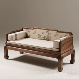 拔步床架子床;双人床+床头柜;实木沙发