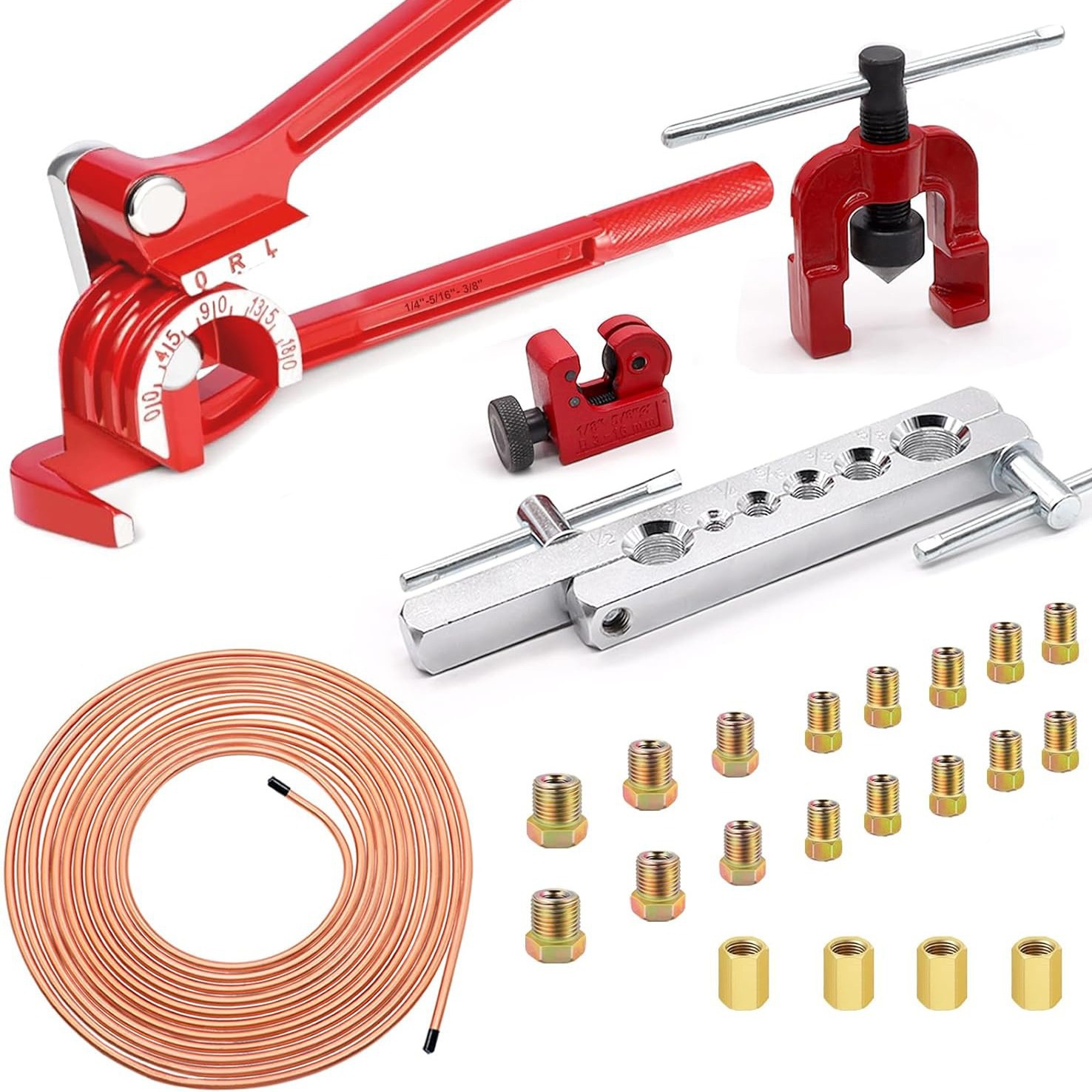 批发英制铜管扩孔器 批发喇叭口胀管器 3/16汽修刹车管铆管器