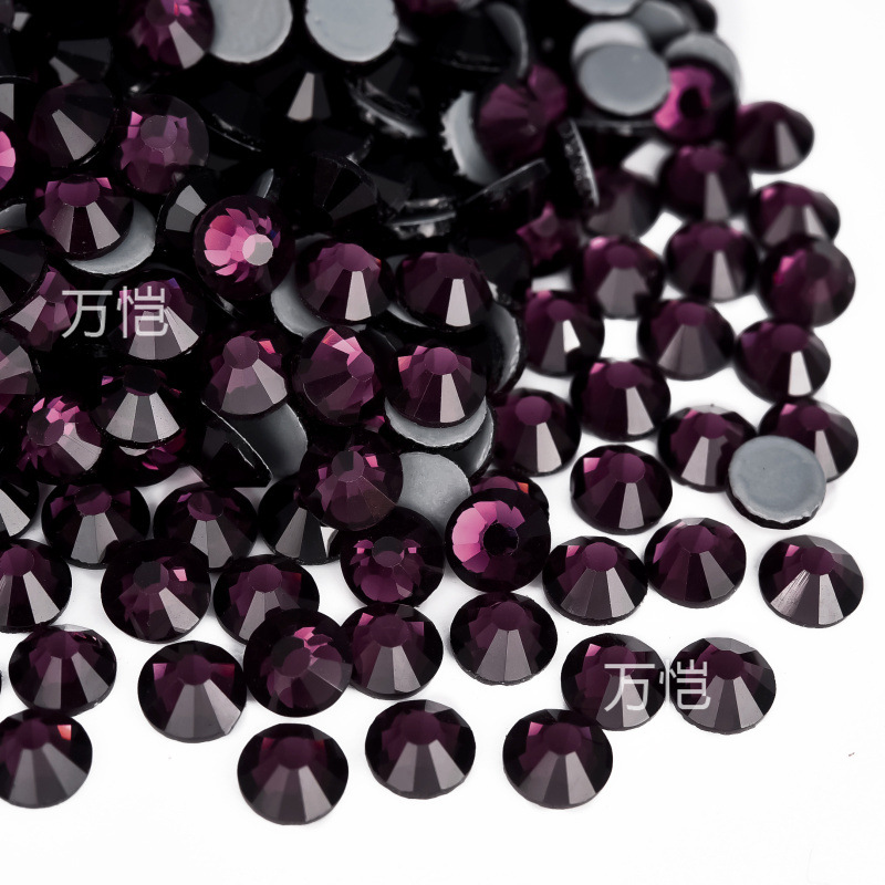 爆発的な輝きの平底イミテーションオパールラインストーン、衣類用アクセサリー、電気メッキガラスラインストーン、大型装飾品、DIYジュエリーアクセサリー材料