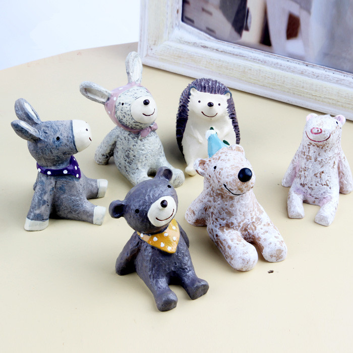 树脂仰望天空小动物办公桌摆件家居装饰欧式创意工艺品圣诞节礼品