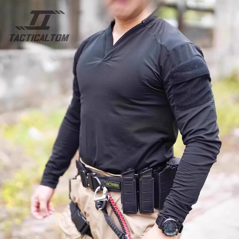 Tactical Tom Replica Rangers Green Rg Green Rugby Shirt Breathable Quick-Drying Tactical Long-Sleeved T-Shirt Top