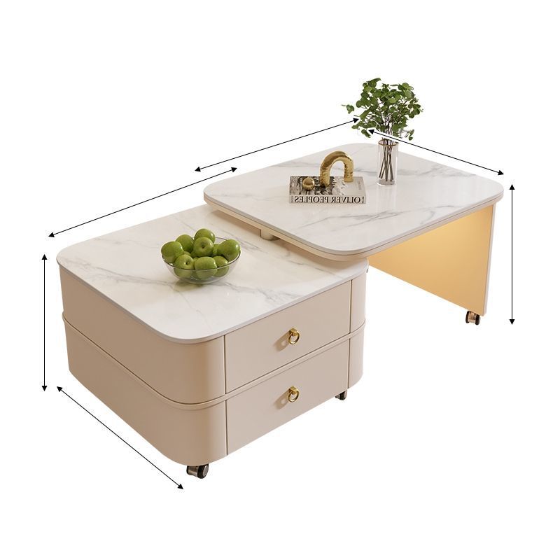 살구색 캐비닛과 살구색 발 [2025 핫스타일 스노우 마운틴 화이트]