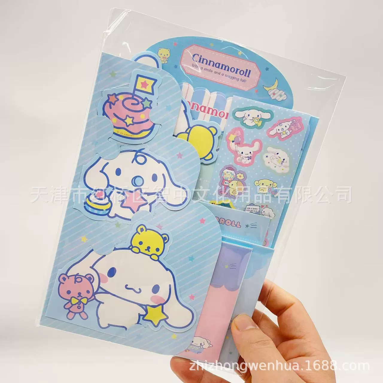 Японский KAMIO Sanrio Big Ear Dog Kulomi лимитированный стиль, конверты нестандартной формы и набор наклеек-постеров