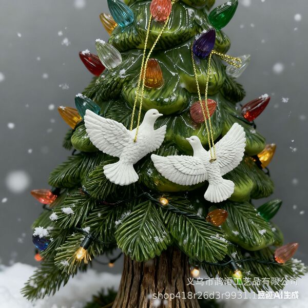 Cross-border best selling dove of peace resin statue garden…