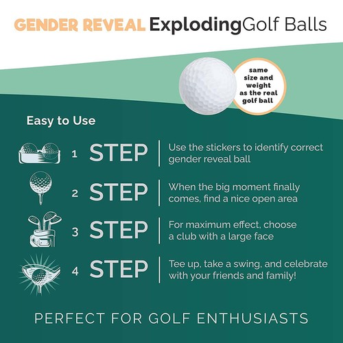 Amazon Party Supplies Golf Gender Reveal Birthday Party GENDER REVEAL Supplies