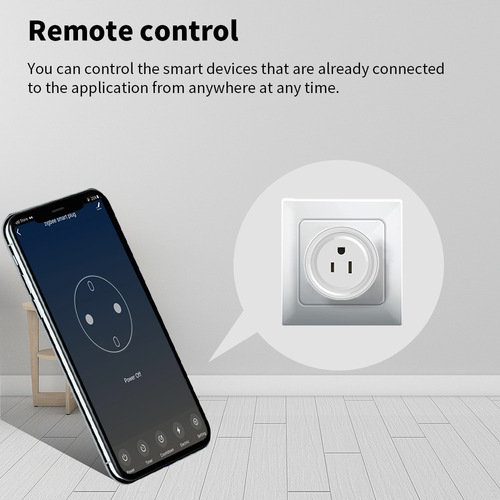 Tuya Smart Socket US Standard Tuya ZigBee Mobile APP Control Alexa Voice Control No USB