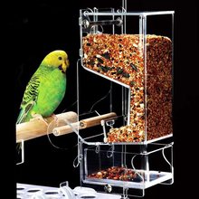 鹦鹉喂食器防撒防溅食盒虎皮食碗用品用具食槽小鸟自动下料喂食器