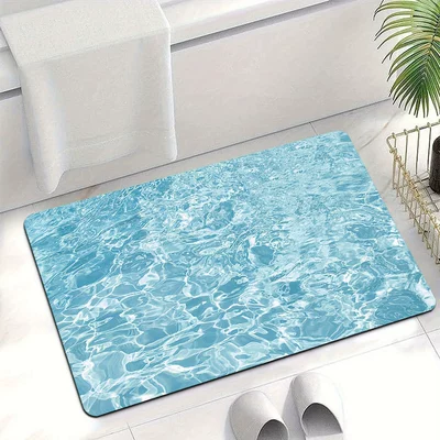 Avtomobil döşəmə paspasları – Mat, Water-Absorbent Non-Slip Foot - water-ripple-5-4060cm-new-diatom-mud