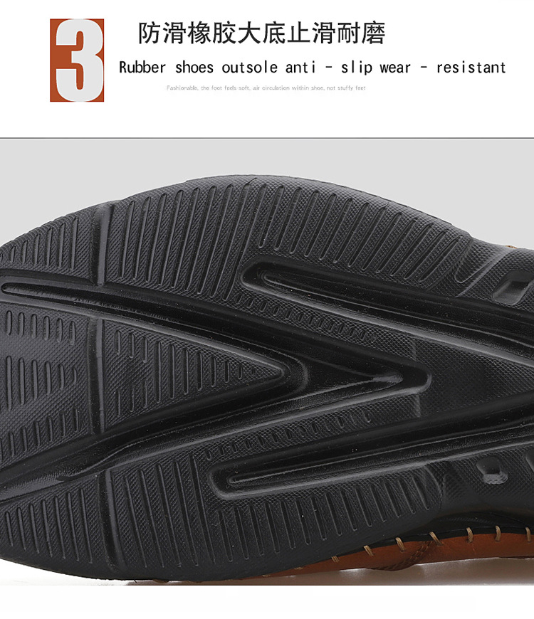 Cross-border plus-size men's sandals 2021 Summer new style mesh shoes, perforated breathable cowhide outdoor sports wading slippers undefined