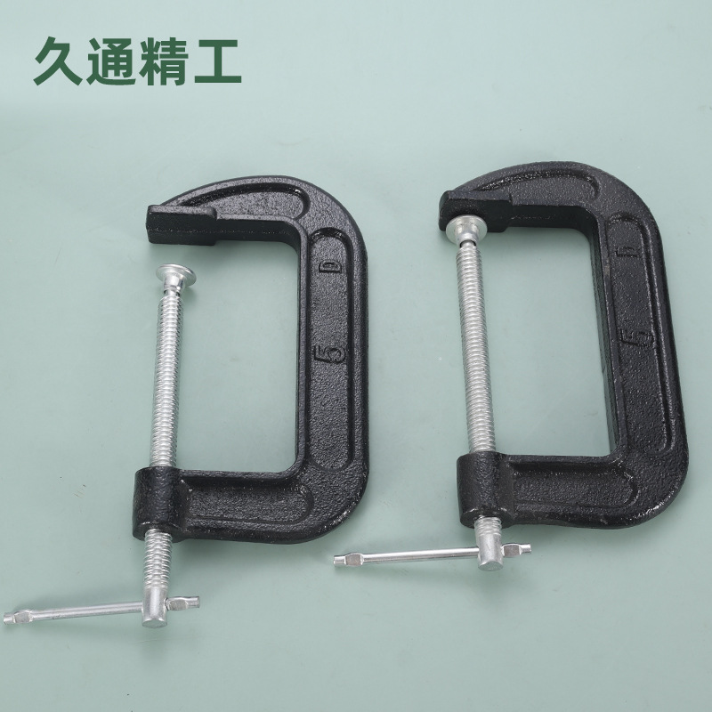 Las ventas de la fábrica de hierro fundido de luz Clip en forma de G Clip en forma de D Clip de carpintería tipo C accesorio fijo Clip de carpintería G (pesado)