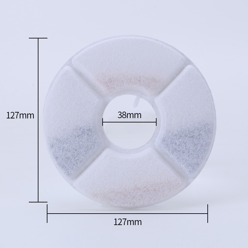 Elemento de filtro de carbón activado de resina de algodón Elemento de filtro de dispensador de agua para mascotas exclusivo transfronterizo