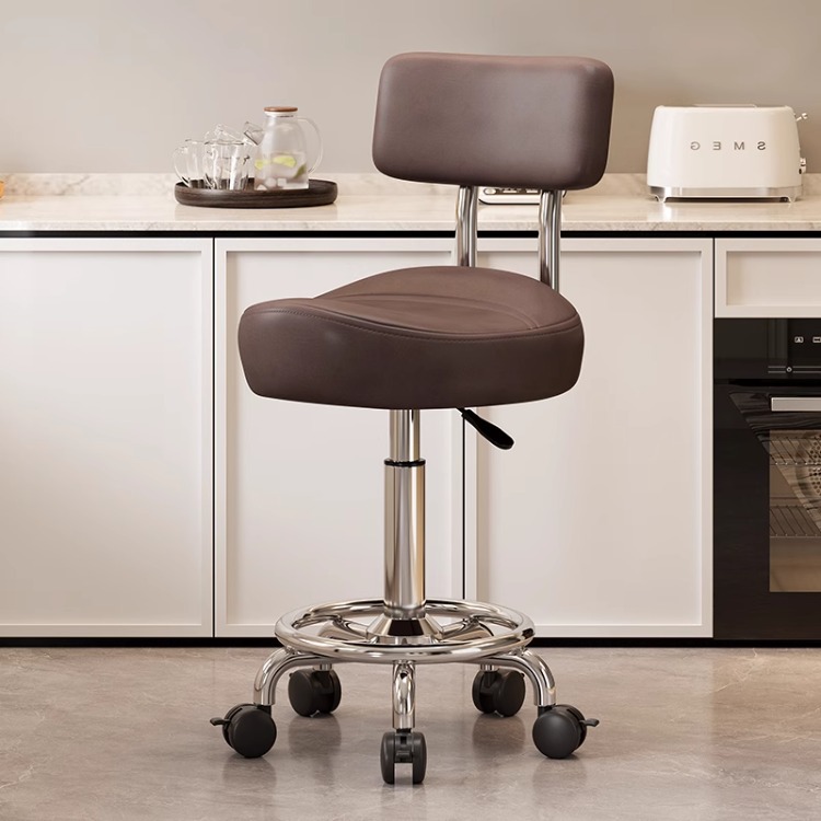 Silla de peluquería cómoda y sedentaria personalizada para cocinar, se puede levantar y bajar, caja registradora, taburete, silla de montar para cocinar en la cocina image 16