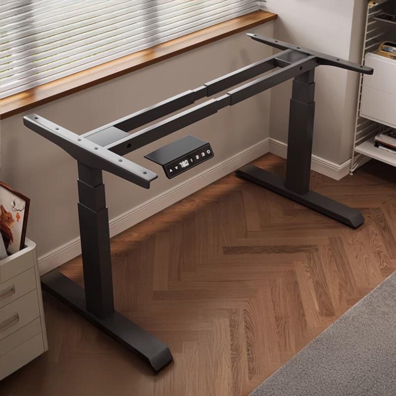 Patas de mesa de elevación eléctrica inteligente Soporte de escritorio de computadora de madera maciza Escritorio de elevación de motor único Escritorio de estudio Escritorio de oficina