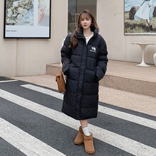 2024年秋冬新款跨境加厚立领棉衣女冬季加长款面包服清仓处理特价