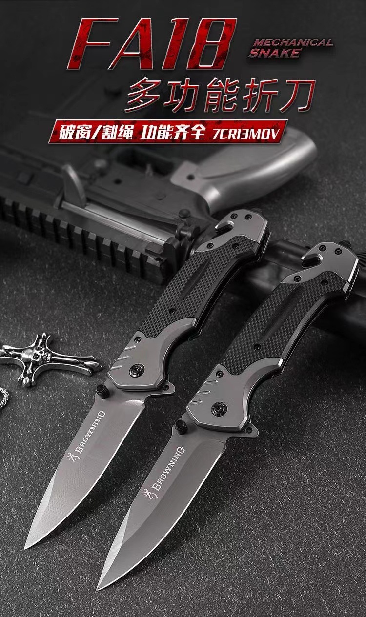 Al Aire Libre camping cuchillo táctico portátil fruta cuchillo táctico bronning rey al aire libre supervivencia cuchillo
