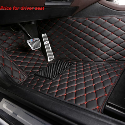 Cross-Border Foreign Trade Car Floor Mats, Modelə uyğun ayaqaltı - main-drivers-piece-black-red-line