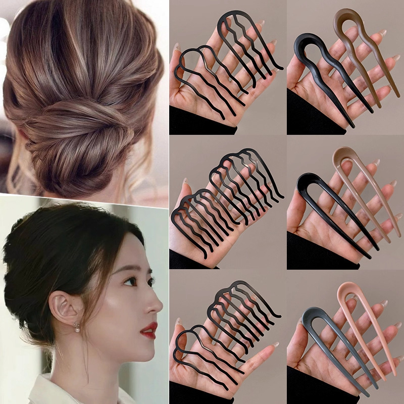 Cerebral posterior Perezoso disco de cabello dispositivo de cabello insertado pellet cabeza U dispositivo de cabello trenzado clip de cabello joyas de cabello