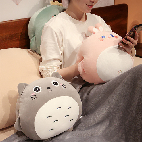 Cartoon Cute Air Conditioning Blanket Three-in-One Office Pillow Dual-Purpose Nap Pillow Sleeping Car Cushion