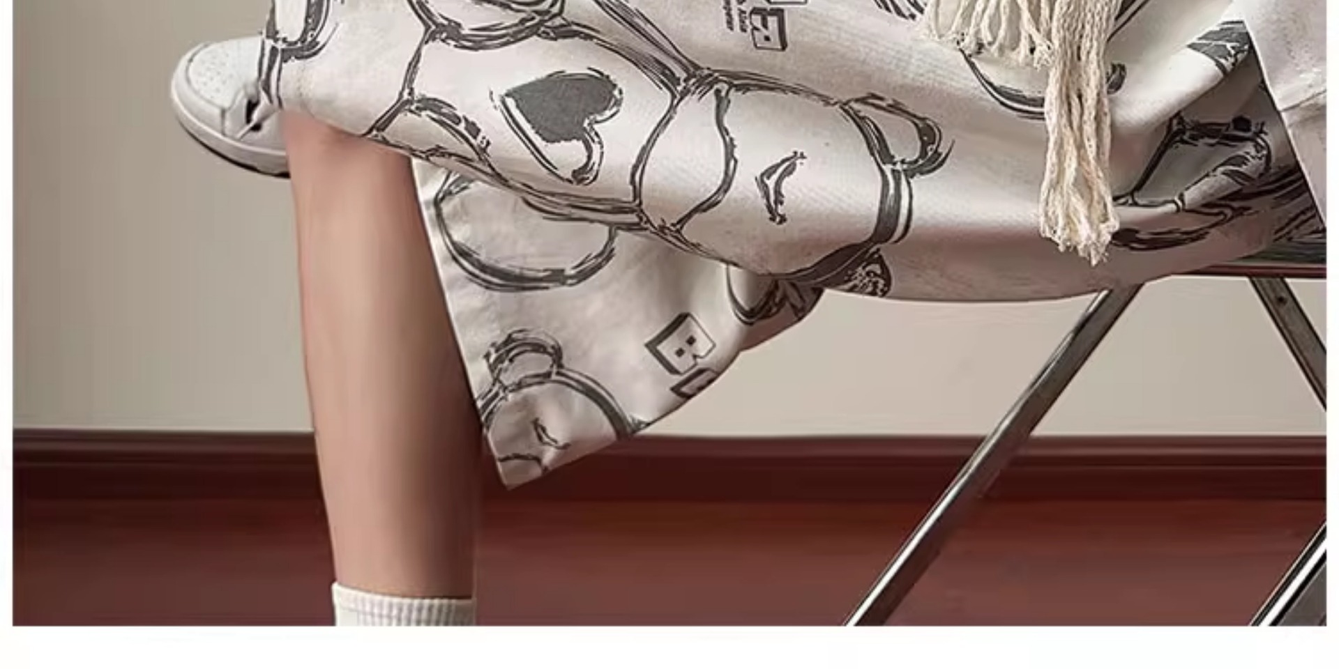 Herren Shorts Mit Bären-graffiti Und Elastischem Bund Für Strand_voghion.com