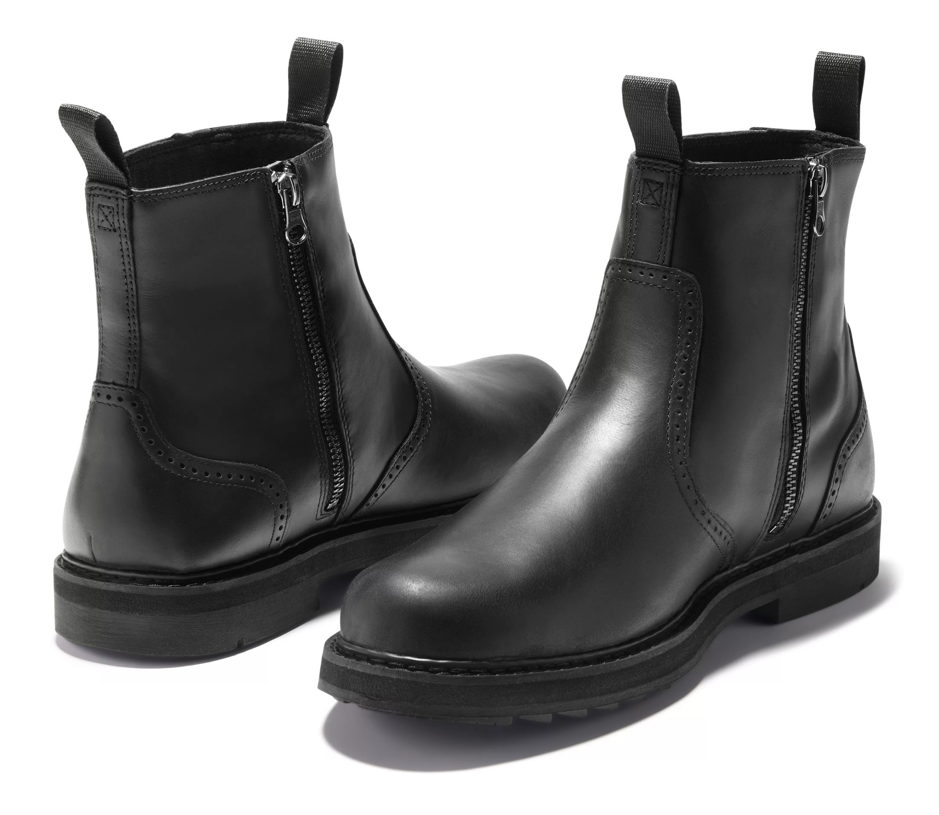 Tragen Sie widerstandsfähige, ärmelhohe, lässige schwarze Business-Stiefel für Herren_voghion.com