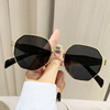 Fashionable universal metal sunglasses, European style, internet celebrity