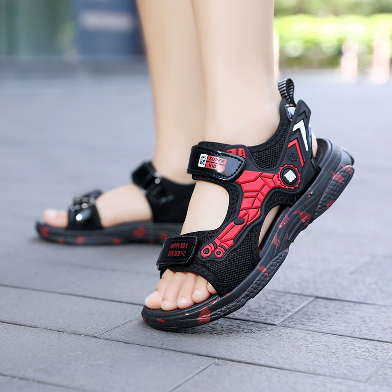 Summer sandals for boys, children's non-slip beach footwear, for teenagers, soft sole