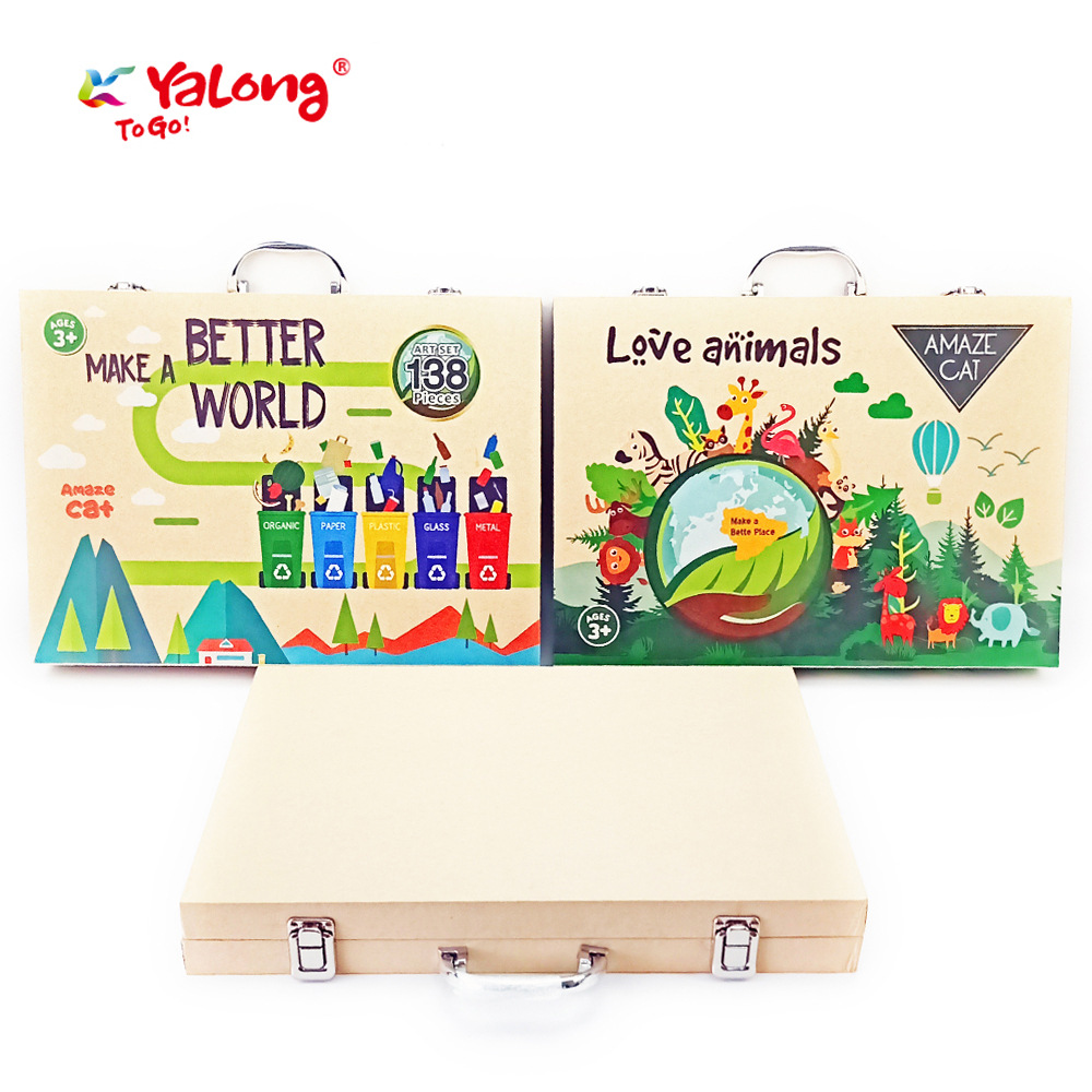 Juego de Papelería y Pintura Escolar para Niños y Estudiantes