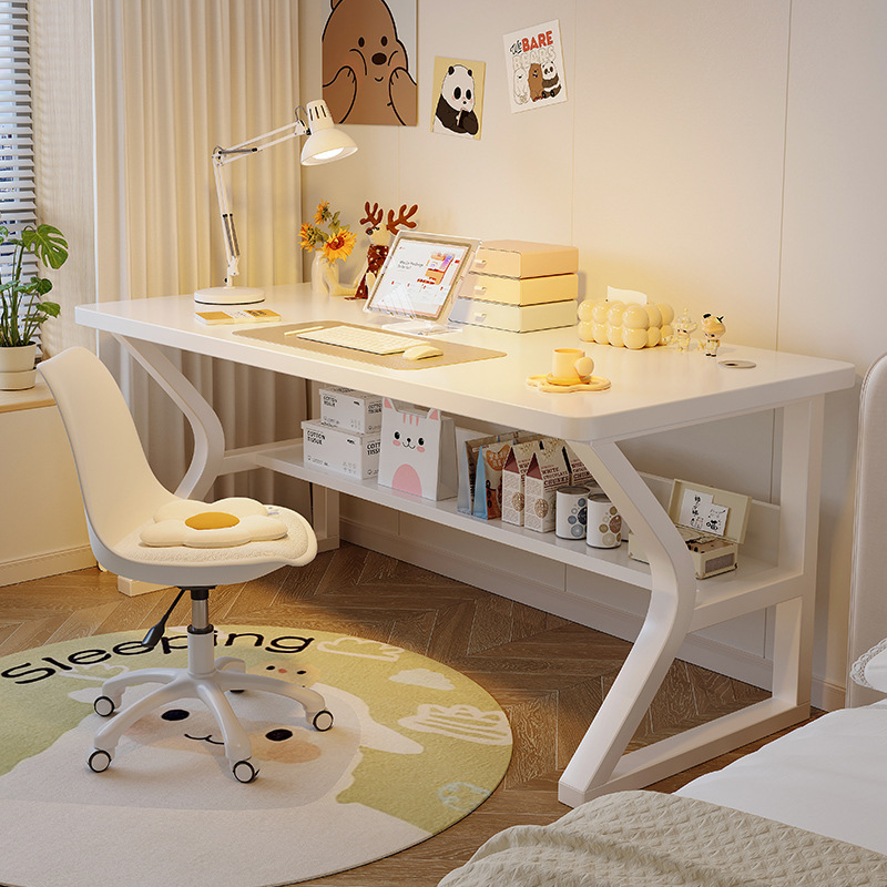 Desk for students, home use, bedroom computer desk, simple desktop table, girls' work desk, study desk, writing and office desk Desk for students, home use, bedroom computer desk, simple desktop table, girls' work desk, study desk, writing and office desk