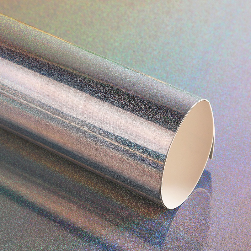 Papel láser de color medalla de papel de fondo brillante papel de tarjeta láser plateado punto de plata de doble fondo brillante