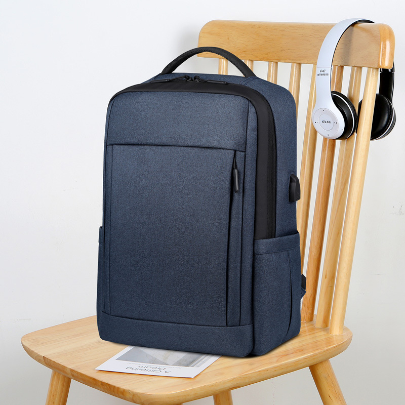 Water-resistant Laptop Backpack For Men Durable Oxford Work Bag_voghion.com