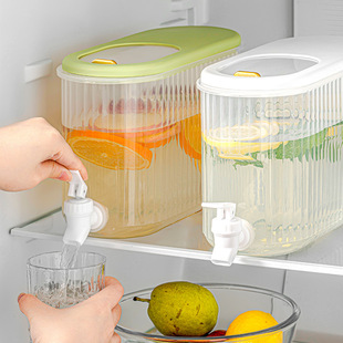 Household Refrigerator Cold Kettle with Tap Large Capacity High Temperature Cold Cup Fruit Tea Cold Drink Juice Coke Bucket Container