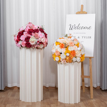 新款仿真绣球玫瑰花球婚礼现场布置路引花商场橱窗展厅装饰仿真花