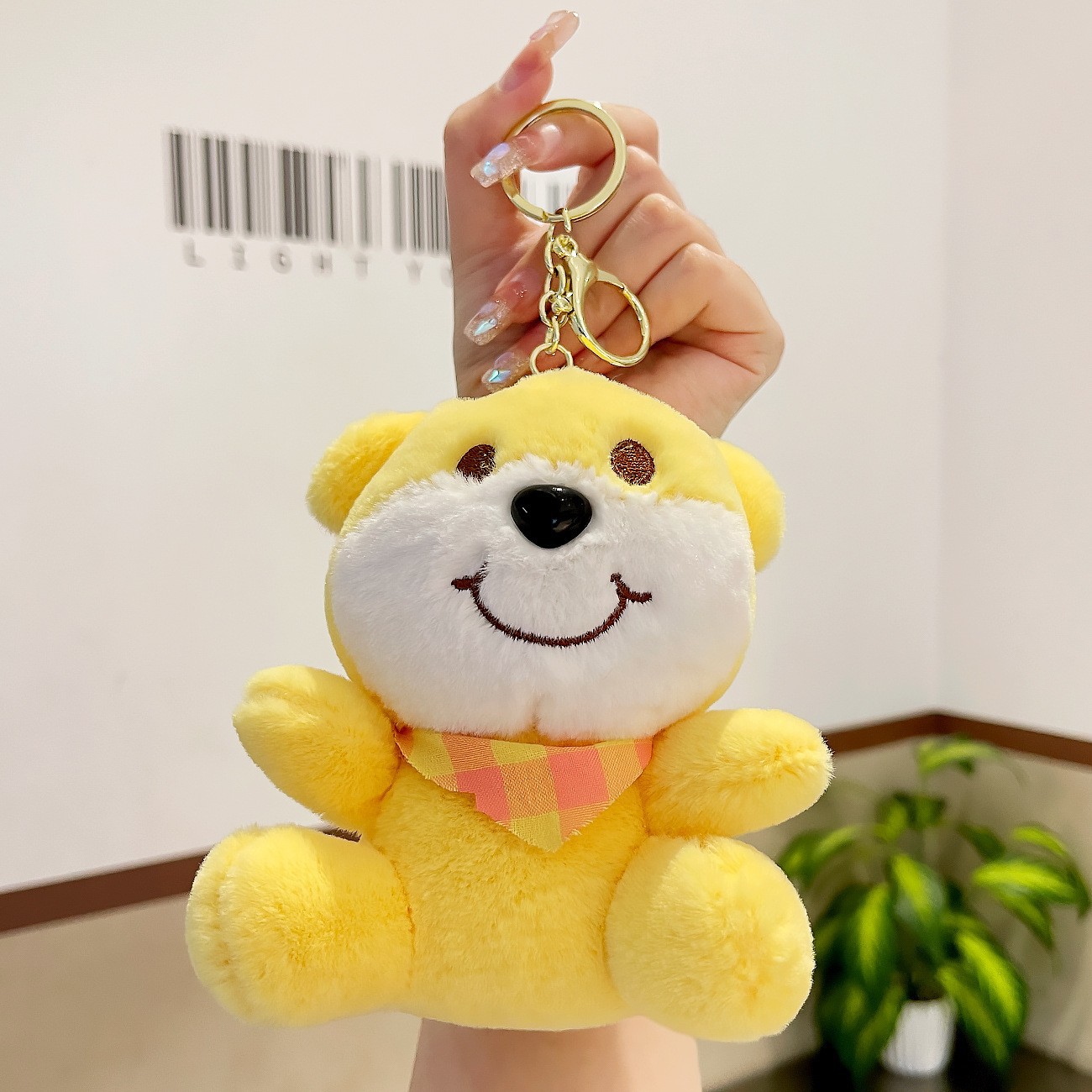 Cuatro pulgadas muñeca máquina colgante felpa llavero lindo muñeca mochila adornos grab máquina muñeca regalo al por mayor