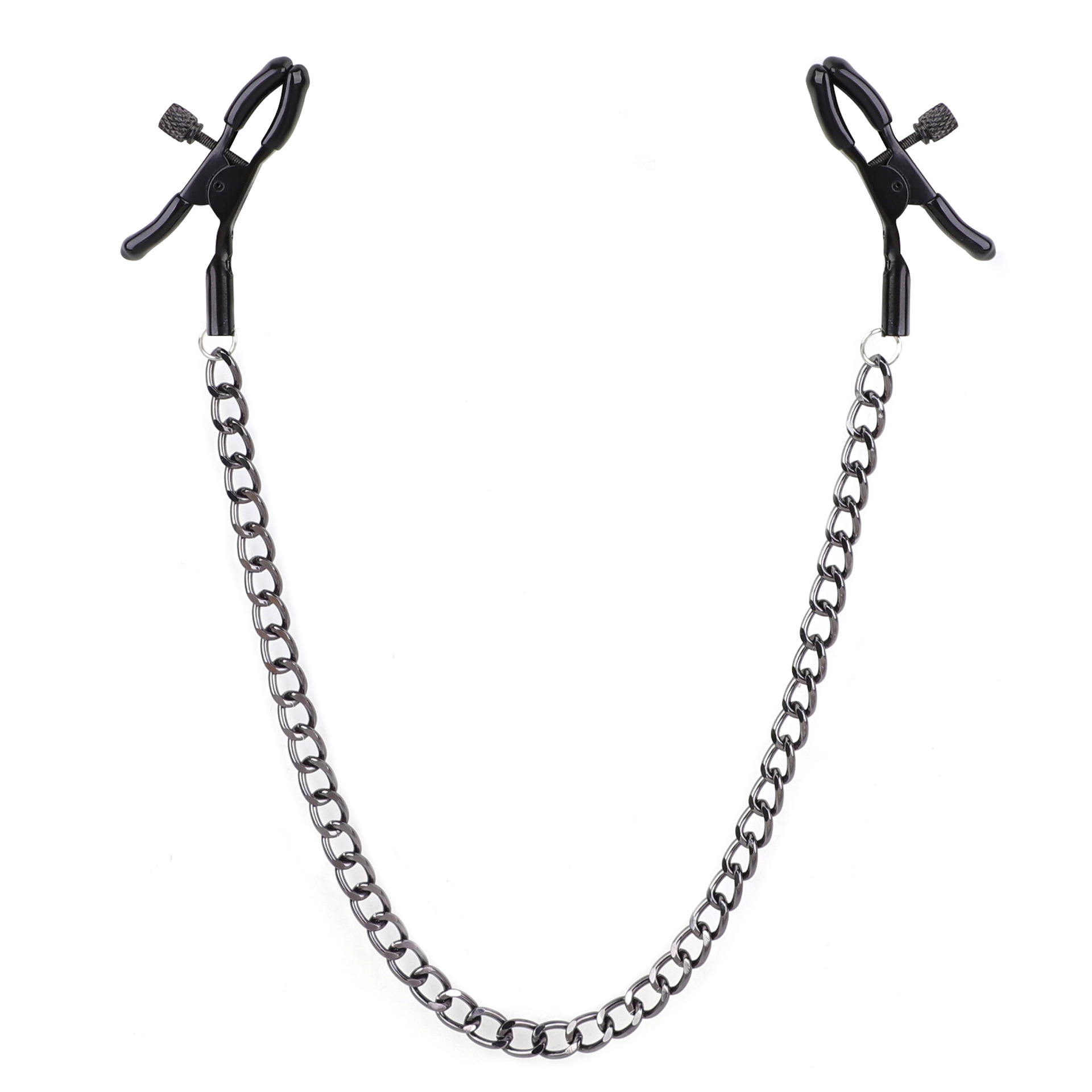 블랙 롱 체인 클립