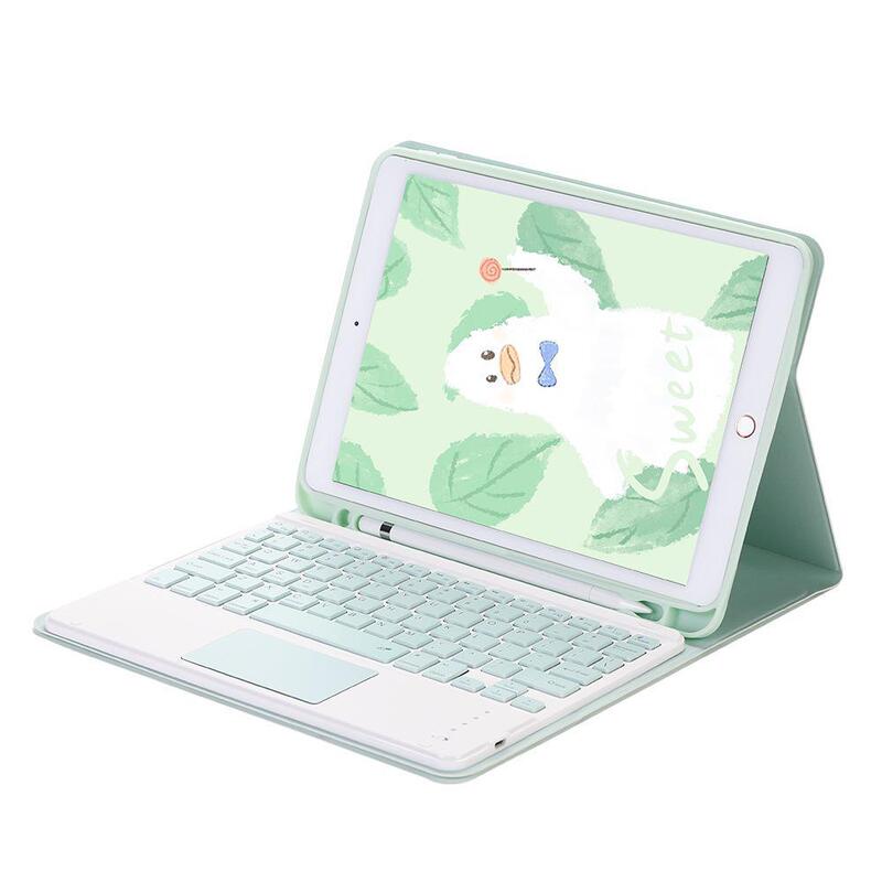 For ipad10.2 touch bluetooth keyboard leather case air6 integrated pen slot Pro11 tablet protective case keyboard