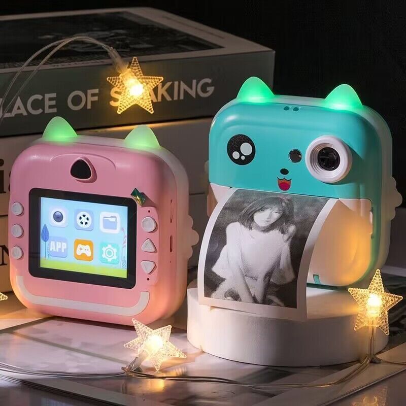 Cross-border mini Polaroid printing camera can print wrong questions multifunctional HD camera children's toys wholesale