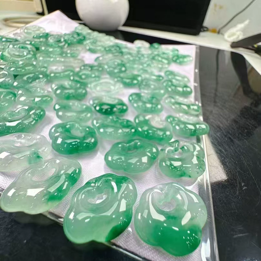 Натуральный африканский нефритовый кулон-брелок «Мир», с изображением благоприятного облака, полностью зеленый с плавающими цветами, уникальный нефритовый дракон, оптом напрямую от производителя.