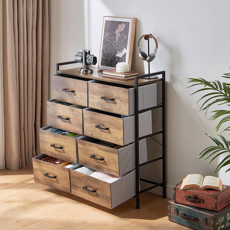 Gabinete de almacenamiento de madera gabinete de almacenamiento de múltiples capas para el hogar tipo cajón Nordic simple gap table pecho de cajones gabinete de almacenamiento de juguete