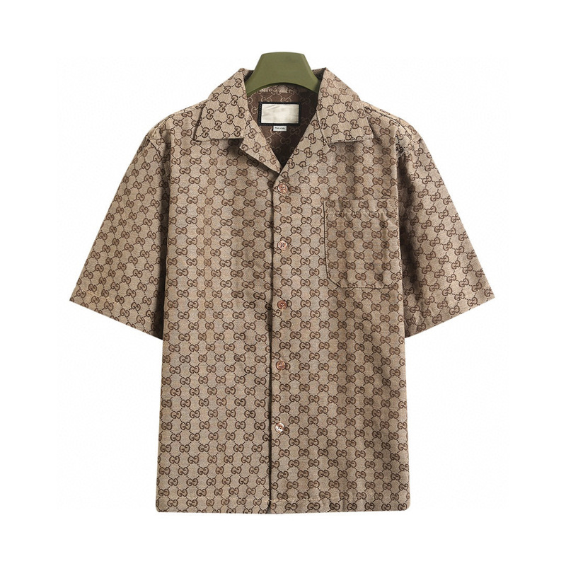 25 New Styles of All-Over Printed Double Jacquard Lapel Short-Sleeved Shirts, Loose-Fitting, Everyday Wear, Unisex Cotton 25 New Styles of All-Over Printed Double Jacquard Lapel Short-Sleeved Shirts, Loose-Fitting, Everyday Wear, Unisex Cotton