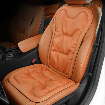 Seat cushion, seat cover — row integrated three-piece seat cushion - original-car-orange-front-seat-cushion-backrest-2-pack-mercedes-benz-car-logo