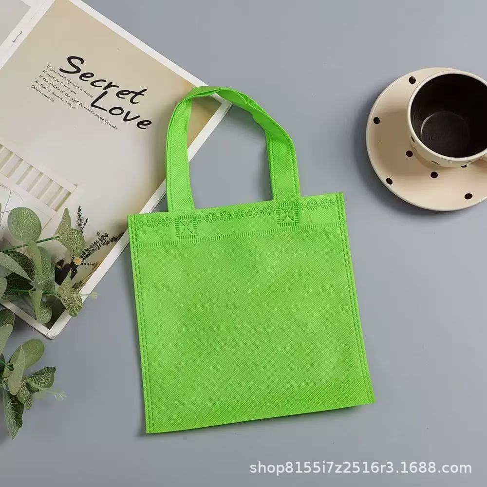 Comercio exterior transfronterizo explosión dulces no tejidos bolsas de mano de color sólido se pueden personalizar LOGO se puede enviar